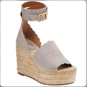 Chloe Lauren scalloped Espadrilles